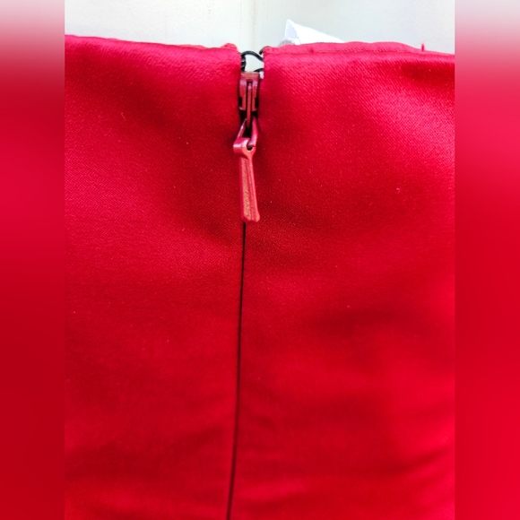 David's Bridal Apple Red Gown - Picture 8 of 14